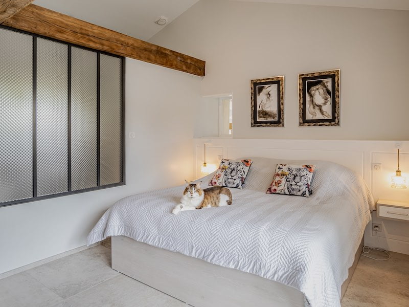 chambre décoration intérieure sur mesure agencement verriere